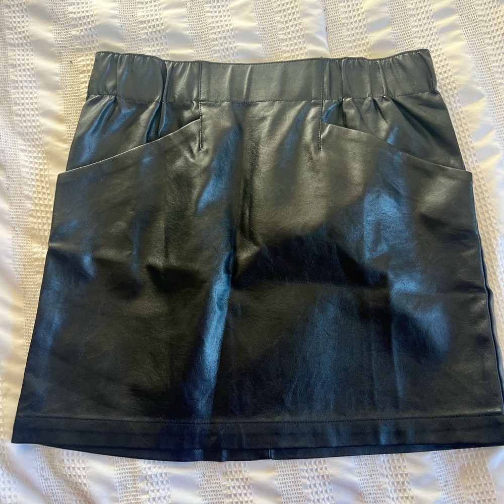 Black Leather Skirt